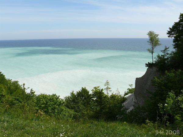 Møns Klint and the magnificient colour of the ocean