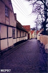 Provstestræde i Stege, one of the old streets in Stege